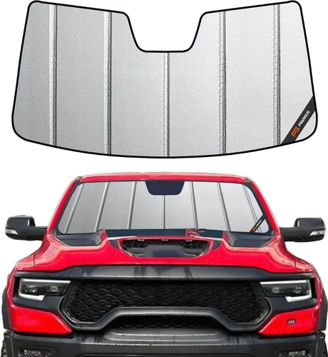 Vista 7 de Pigenius Parasol de Parabrisas para Dodge Ram 1500 2002-2008 Protección Solar para Ventana Delantera - Salvaguarda