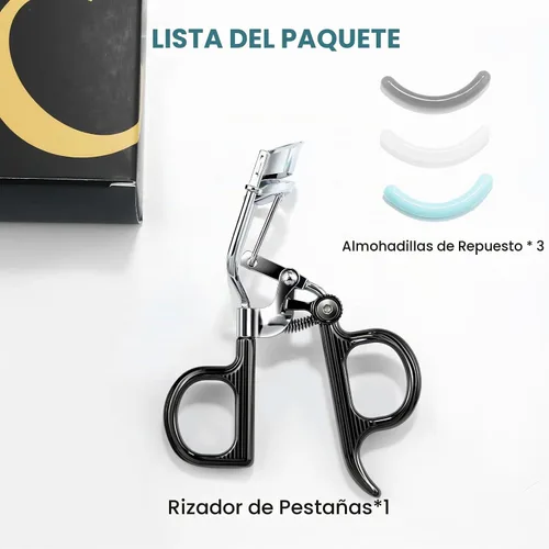 Vista 9 de Eyelash Curler with 3 Refill Pads Soft/Medium/Firm, Fit Most Eye Shapes