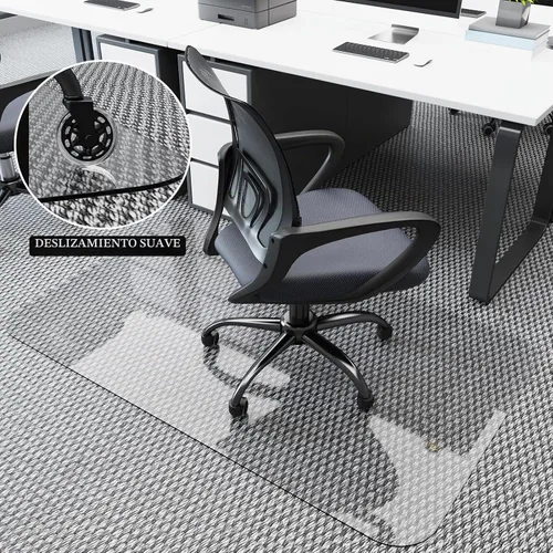 Vista 4 de Tapete transparente resistente para silla de oficina de 32 x 48 pulgadas