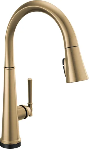 Vista 11 de Grifo de cocina Delta Faucet Emmeline de níquel cepillado, grifos de cocina con rociador desplegable, grifo de fregadero de cocina, cabezal