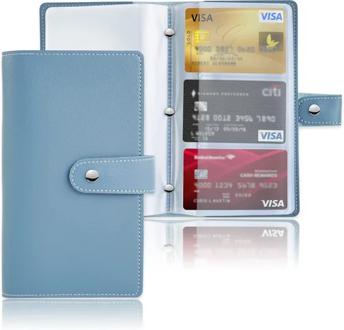Vista 34 de lizimandu Libro Tarjetero para Tarjetas de Visita, Estuche Libro de Tarjetas de Visita de Cuero PU, Carpeta Organizadora para Tarjetas