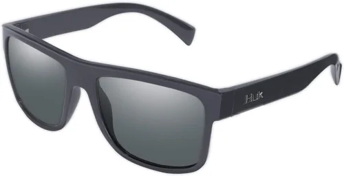 Vista 20 de HUK Gafas de sol, lentes polarizadas con marcos de rendimiento, gafas de sol para pesca, deportes y exteriores (Challenge) Espejo azul/negro mate