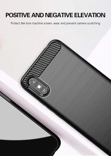 Vista 5 de Asuwish Funda de teléfono para Xiaomi Redmi 9A Redme 9i con protector de pantalla de vidrio templado y accesorios de celda suave y delgada de Negro