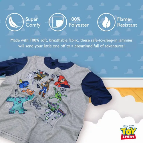 Vista 2 de Disney Pixar Lightyear - Conjunto de pijama de 3 piezas de Toys Story 4