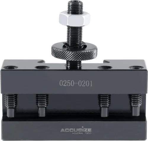 Vista 11 de Accusize Industrial Tools - Soporte de herramientas de cambio rápido estilo CA para torneado y roscado, para herramientas de torneado de 1 pulgada