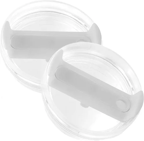 Vista 12 de 2 piezas de tapa de vaso para taza Stanley de 40oz, a prueba de polvo, a prueba de derrames, resistente a salpicaduras, tapa de repuesto para taza