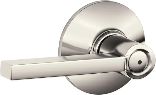 Vista 29 de Schlage F51A LAT 716 Latitude - Manija de puerta con bloqueo de entrada con llave, en acabado de bronce envejecido