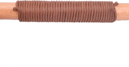 Vista 7 de Envoltura de mango de hacha de ajuste universal, cuerda encerada para hachas y hachas de campamento, guardia/envolturas de hacha barbuda vikinga