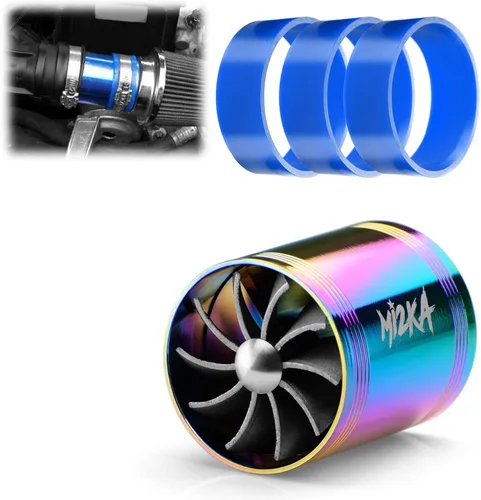 Vista 12 de Mi2KA Turbina de admisión de aire de combustible, ahorro de gas, sistema de aceleración turbonador de un solo ventilador Turbo 2.5 "-3.0