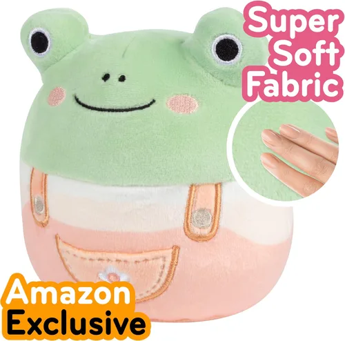 Vista 2 de Squishmallows Caja misteriosa de Pascua de 5 pulgadas, paquete de 5 unidades, conejitos oficiales de Jazwares, pollitos, ranas y más, juguete