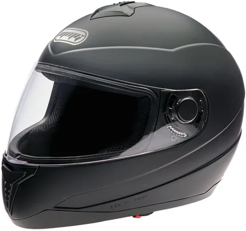 Vista 2 de MMG El casco integral para motocicleta DOT Street Legal viene con escudo transparente y protector ahumado de repuesto (MGAH26) (negro mate, mediano)