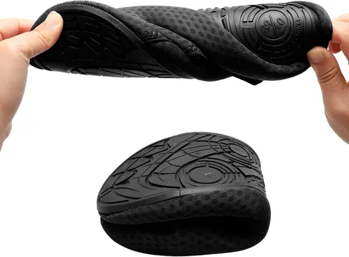 Vista 7 de L-RUN - Pantuflas de casa para mujeres y hombres, para interiores y exteriores, zapatos para el hogar, pantuflas cálidas y antideslizantes