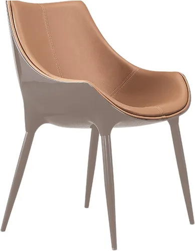 Vista 10 de LICOME Modern Modern Design Dining Chairs Kitchen Living Room Chairs Leather High Back Padded Soft Seat Accent Chairs Tapered Steel Feet Easy to