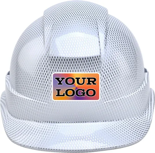 Vista 28 de Casco de trabajo de construcción personalizado Casco de seguridad con suspensión de trinquete de 6 puntos con ventilación