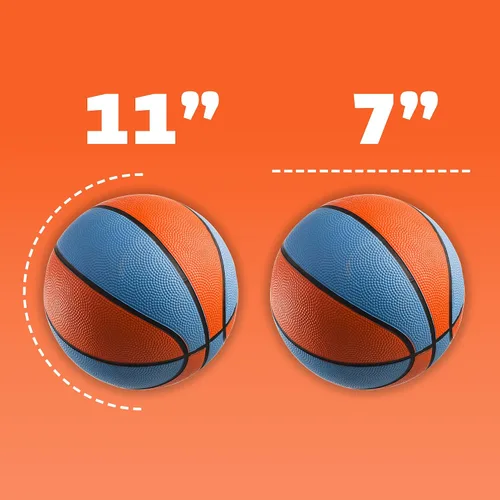 Vista 9 de PlayBolt Mini pelotas de baloncesto de goma de 7 pulgadas, tamaño 3 (paquete de 4) – Baloncesto de piscina para niños en varios colores interiores