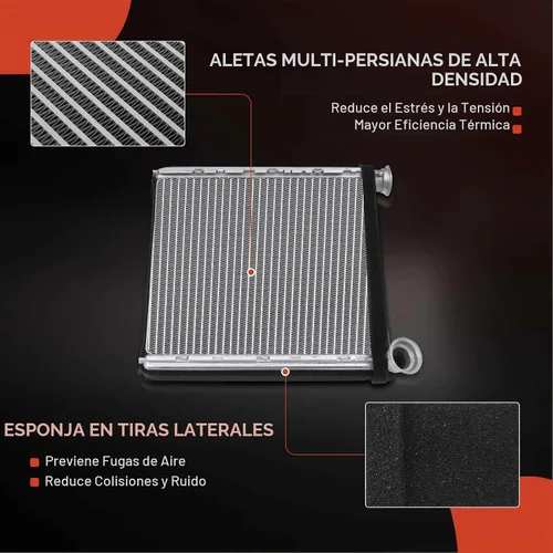 Vista 4 de A-Premium Núcleo de Calentador HVAC Delantero Compatible con Volkswagen Jetta 2011 2012 2013 2014 2015 2016 2017 2018, Reemplazo# 5C0819031