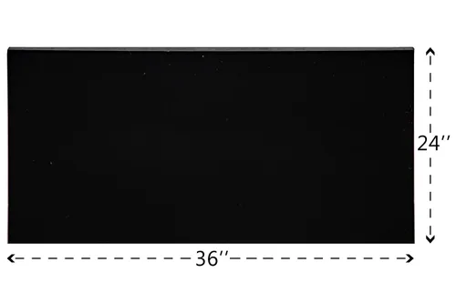 Vista 2 de Hoja de plexiglás negro - Fundido de 1/4" de grosor (24" x 36")