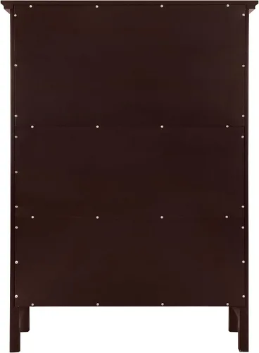 Vista 7 de eHemco Estantería de 3 niveles con 2 soportes arqueados, 40 pulgadas, cereza