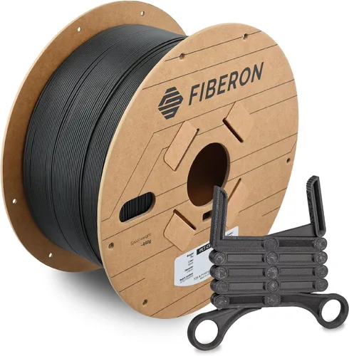 Vista 43 de Polymaker Fiberon ASA-CF08 Filamento ASA de fibra de carbono de 0.07 in 4.370 - 0.07 in Fiberon Asa-cf08 Negro 1.1 lbs (Código hexagonal: #000000)