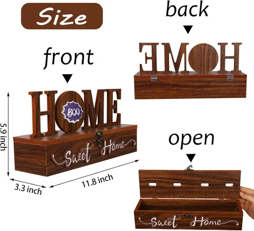 Vista 2 de JIALEIXI Letrero intercambiable "Home Sweet Home", decoraciones de placa de mesa de madera estacional, para decoración de interior del hogar