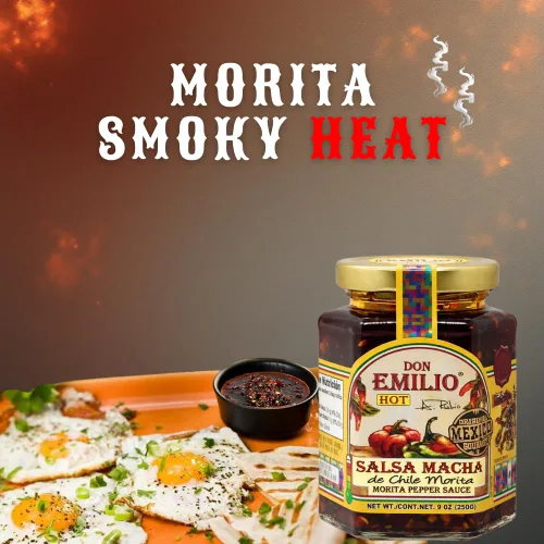 Vista 5 de Don Emilio Hot Chili Arbol Salsa Macha - Tarro prémium de 9 onzas Topping gourmet mexicano artesanal, aceite de chile de pimiento rojo crujiente