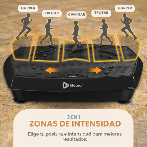 Vista 10 de Lifepro HexaPlate - Máquina de ejercicio con placa de vibración con puntos de acupuntura magnéticos y 9 ajustes preestablecidos, máquina