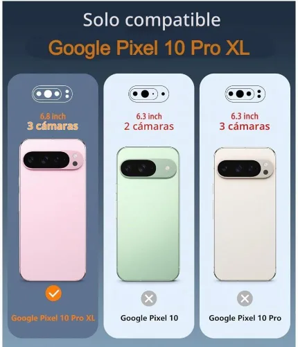 Vista 2 de OtterBox Funda para Google Pixel 10 Pro XL (solamente) – Serie Commuter – Negro – Delgado y resistente – Apto para bolsillo – con protección