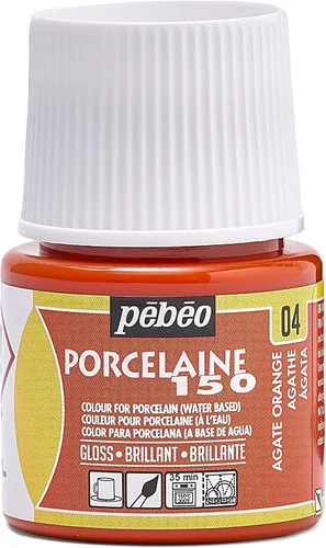 Vista 11 de Pebeo Porcelaine 150 - Pintura para porcelana de alto brillo a base de agua, botella de 45 ml - Negro abismo
