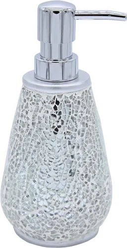 Vista 45 de Marina Decoration Juego de accesorios de baño de 4 piezas de decoración moderna de lujo, incluye dispensador de loción de jabón líquido para baño