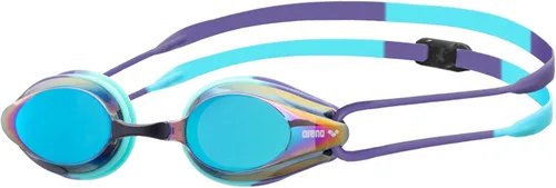Vista 14 de Arena Tracks Gafas de natación unisex para adultos esenciales para carreras competitivas de natación, aprobadas por FINA, con lente antiniebla