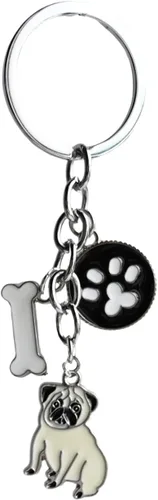 Vista 19 de Llavero para perro, lindo llavero de perro para mascotas, mini llavero de metal