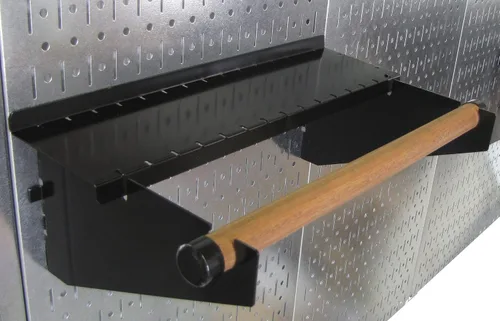 Vista 6 de Wall Control Pro-Grade Metal Pegboard Organizador Galvanizado Herramientas Junta Paneles con Accesorios Negros