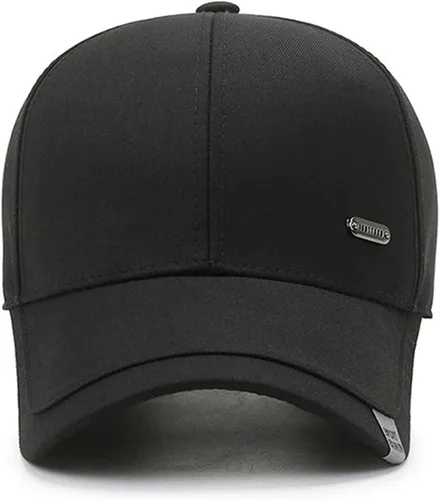 Vista 4 de talajee Gorra de béisbol de algodón para hombre y mujer, ajustable, para papá, color negro, para golf, de perfil bajo