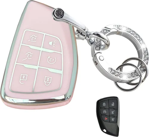 Vista 7 de para Funda de Llavero de Chevy Protector de Llave Compatible con 2021-2025 Chevy Tahoe Suburban GMC Yukon Denali Silverado Llaves Inteligentes