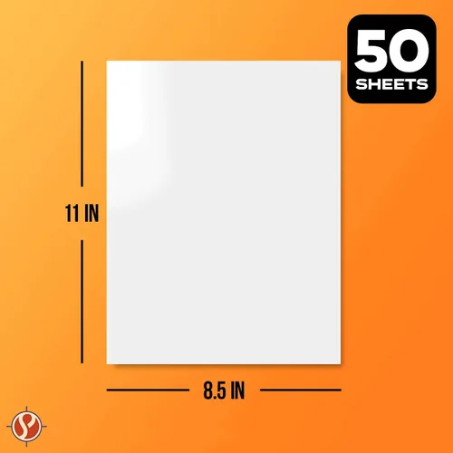 Vista 6 de Papel blanco brillante de doble cara de 8.5 x 11 pulgadas, ideal para fotos, materiales de marketing, carteles, portadas de negocios, etc. 10