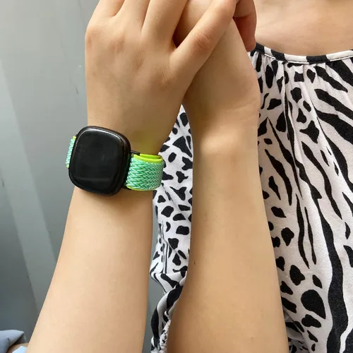 Vista 6 de Bandas elásticas compatibles con Fitbit Versa 4 bandas para mujeres – Sense 2 bandas para hombres – Versa 3 bandas para mujer – Banda Sense