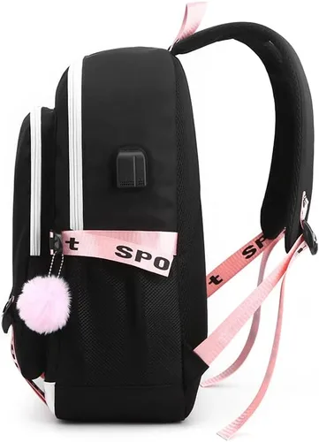 Vista 3 de Ultracase Stray Kids - Mochila escolar para niños, bolsa de libros, mochila casual, mochila casual para niñas con bolsa de lápices, 2, Mochilas