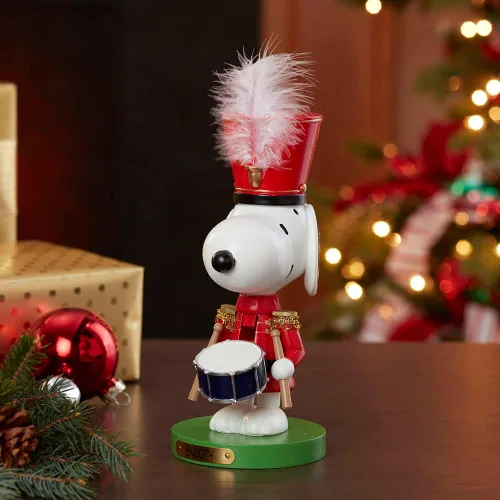 Vista 8 de Snoopy The Drummer Cascanueces de 10 pulgadas