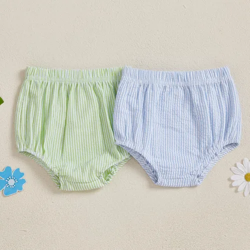 Vista 7 de GOOCHEER Traje de primer cumpleaños para bebé, verano, 1 pastel, pato, rayas, burbujas, pantalones cortos para pañales, ropa