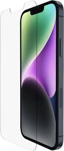 Vista 15 de Belkin ScreenForce UltraGlass Protector de pantalla con filtro de luz azul para iPhone 14 Pro, resistente a los arañazos, protección contra impactos