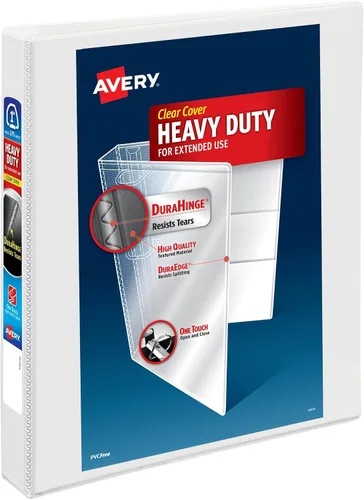 Vista 15 de Carpeta resistente Avery para trabajos, Blanco Paquete de 10