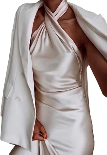Vista 3 de Vestido largo sexy para mujer