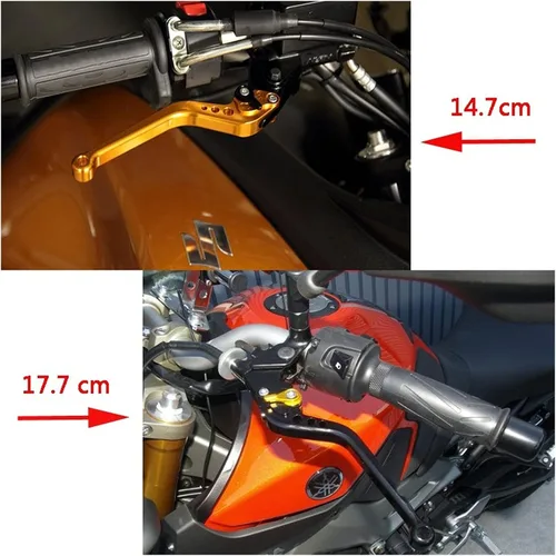 Vista 7 de Palanca de embrague de freno de motocicleta ajustable CNC para Bajaj Pulsar 200 NS 200 NS200 palancas de freno de motocicleta accesorios de palanca