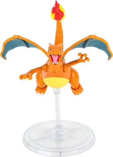 Vista 4 de Pokemon Charizard, figura súper articulada de 6 pulgadas, colecciona tus figuras favoritas de Pokémon - Juguetes para niños y fanáticos de Pokémon