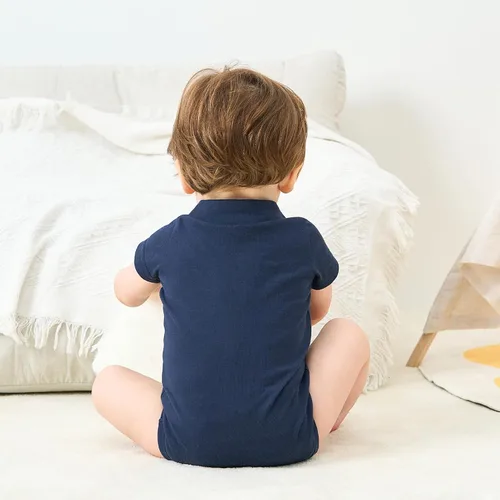 Vista 47 de pureborn Mameluco de algodón súper suave para bebés niños y niñas de 0 a 24 meses