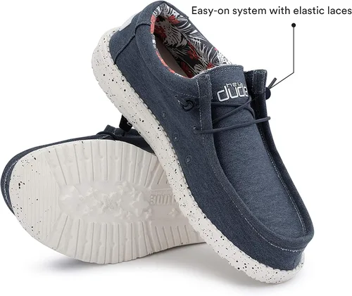 Vista 4 de Hey Dude Wally - Mocasines unisex para adultos, colección Wally Stretch