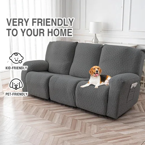 Vista 98 de Gennia Funda Impermeable para Silla Reclinable, Fundas Elásticas para Sofá Reclinable con Bolsillos, Fundas Lavables para Silla Reclinable Lazy Boy