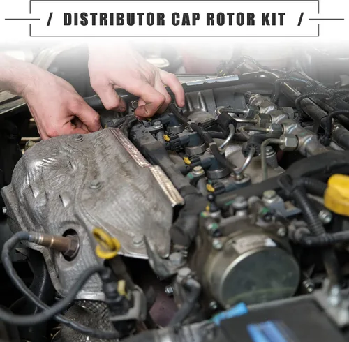 Vista 2 de Motoforti Juego de distribuidor de encendido, tapa de distribuidor y kit de rotor, para Chevrolet Express 1500 1996-2002, plástico, 10452459