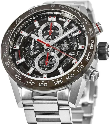 Vista 2 de tag heuer Carrera esfera café 43mm reloj para hombre car201uba0766