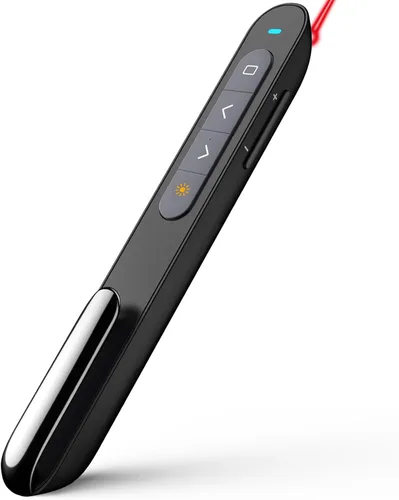 Vista 11 de Norwii Clicker de presentación Bluetooth recargable con puntero verde, presentador inalámbrico, control remoto de presentación de PowerPoint, clic